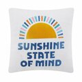 Puesta En Escena 14 x 14 in. Sunshine State Embroidered Polyester Filler Pillow PU3679747